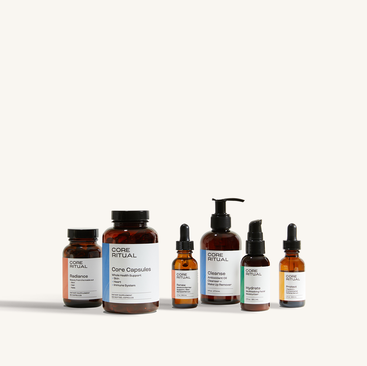 Skincare + Supplement Set - Complete Skincare Routine - Core Ritual ...